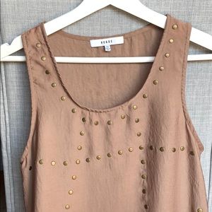 Super cute RO&DE tank with brass detailing Sz XS